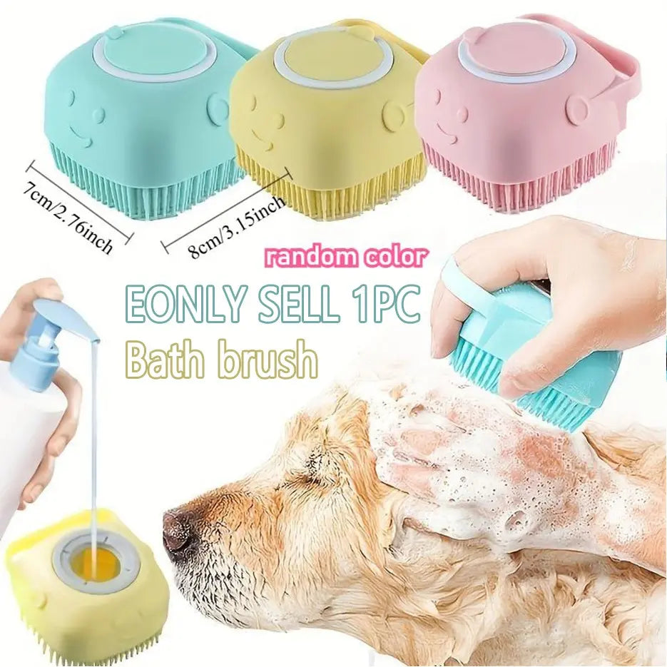Pet Hair Removal Comb, 1 Count Pet Grooming Brush, Deshedding Tool, One-Click Cleaning Pet Hair Remover, Dog & Cat Grooming Supplies, Dog & Cat Accessories, Groomer Tools