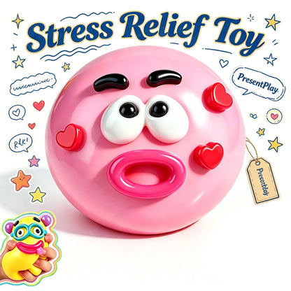 Curiosities Smushers Dog Face Swap Squishy Toy - Soft, Moldable, Slow-Rise Sensory Fidget Toy for Anxiety & Stress Relief, Tactile Play with Interchangeable Faces