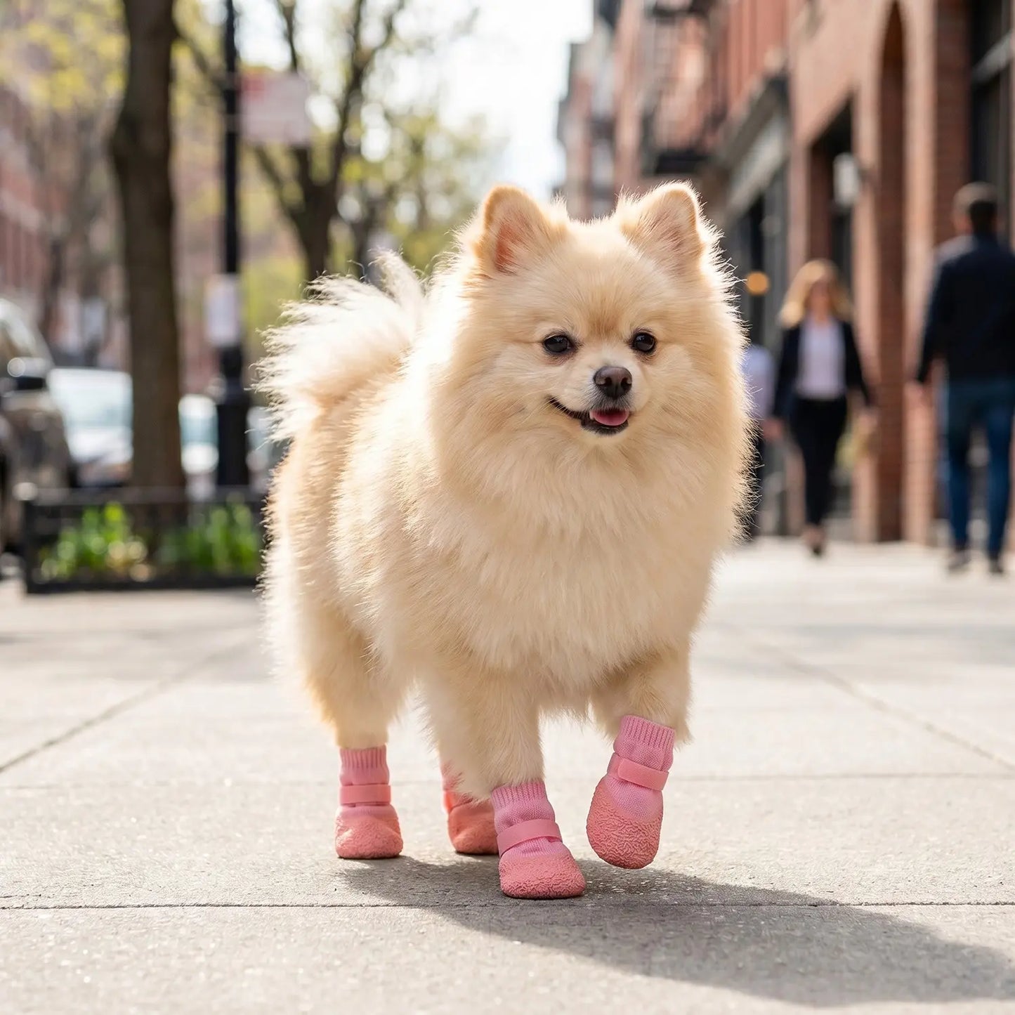 4Pcs Dog Boots, Non-Slip Soft Sole Durable Pet Shoes, Puppy Shoes, Waterproof for Shiba Inu, Poodle, Corgi, outside Outdoor Rainy Day Pet Footwear