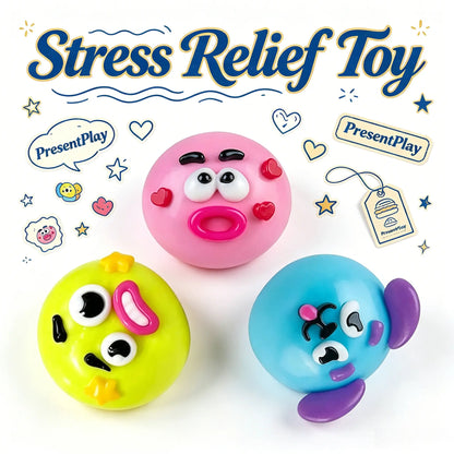 Curiosities Smushers Dog Face Swap Squishy Toy - Soft, Moldable, Slow-Rise Sensory Fidget Toy for Anxiety & Stress Relief, Tactile Play with Interchangeable Faces