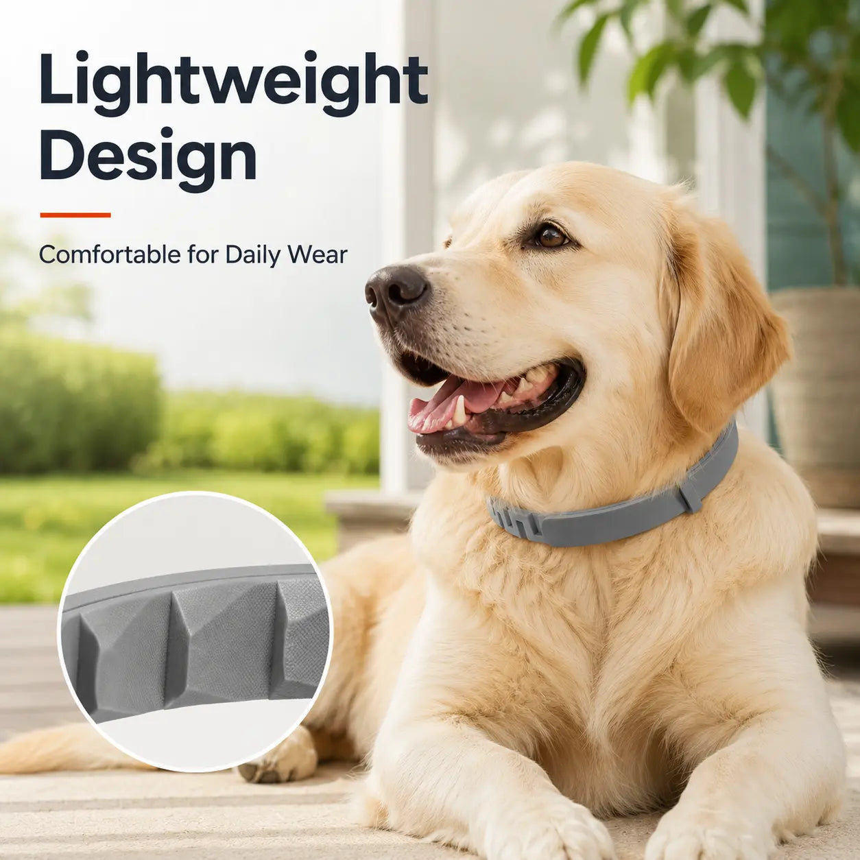 Gainstarx Adjustable Dog Collar with Fresh Scent Comfortable Lightweight Pet Collar for Large Dogs over 18 Lbs Everyday Wear for Walks and Outdoor Use