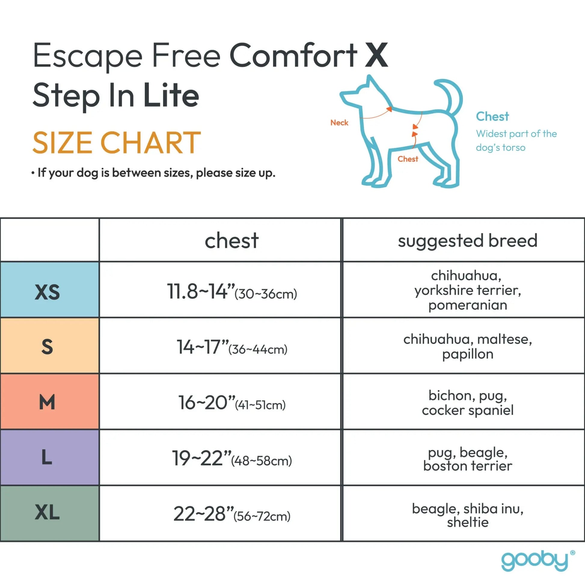 Gooby Comfort X Step-In Lite Dog Harness - Premium No-Escape, Choke-Free Design for Toy Breeds and Small to Medium Dogs - Ultra-Lightweight, Breathable Mesh, Quick-Dry, and Machine Washable
