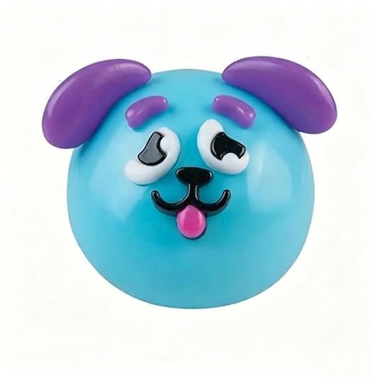 Curiosities Smushers Dog Face Swap Squishy Toy - Soft, Moldable, Slow-Rise Sensory Fidget Toy for Anxiety & Stress Relief, Tactile Play with Interchangeable Faces