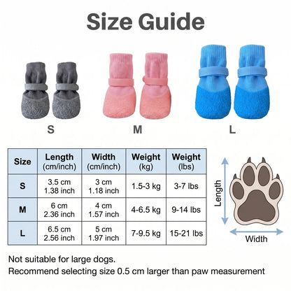 4Pcs Dog Boots, Non-Slip Soft Sole Durable Pet Shoes, Puppy Shoes, Waterproof for Shiba Inu, Poodle, Corgi, outside Outdoor Rainy Day Pet Footwear